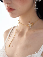 Iris Drawstring Zircon Necklace
