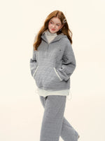 Quilted Shell Embroidery Hoodie Set