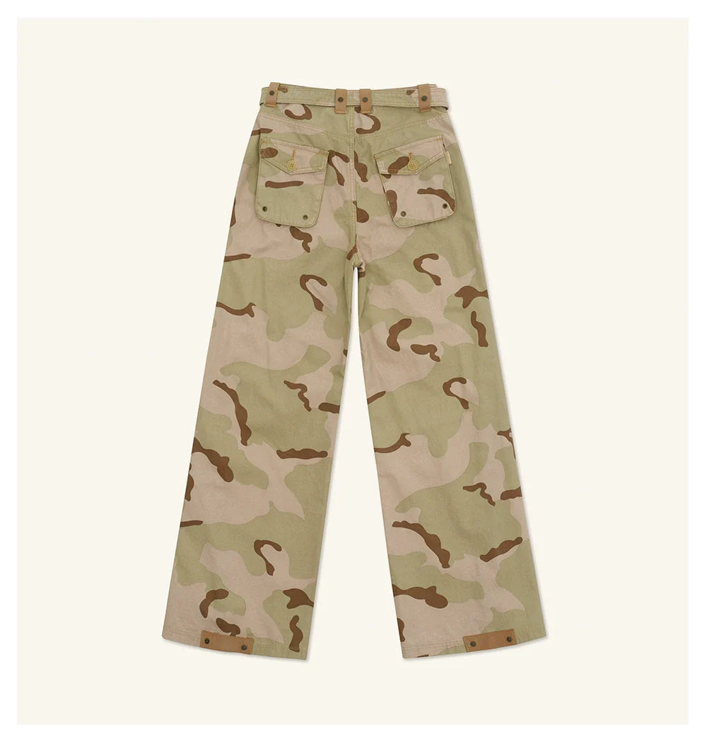 Ancient Myth Ink-splattered Drawstring Work Pants
