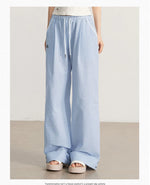 Plaid Folded Wide-Leg Pants