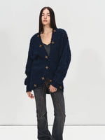 Beaded Alpaca Knit Cardigan
