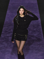 Wool Cable Mock-Neck Sweater