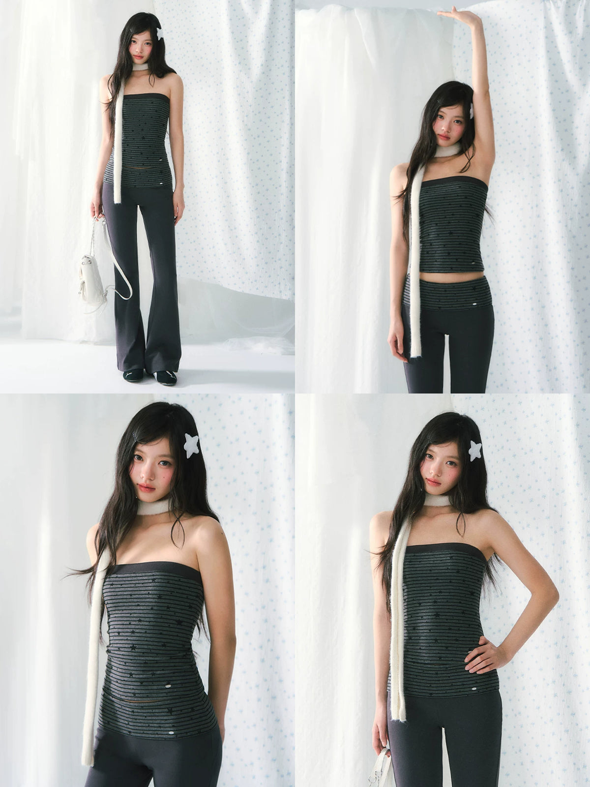 Star Print Bandeau Set