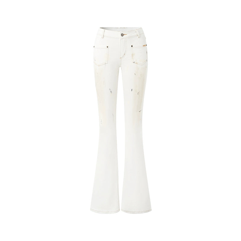 Polar Flare Stretch Denim Pants
