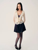 Ruffle V-Neck Blouse