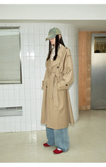 Khaki Double-Breasted Coat