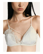 Silk Lace Triangle Bralette