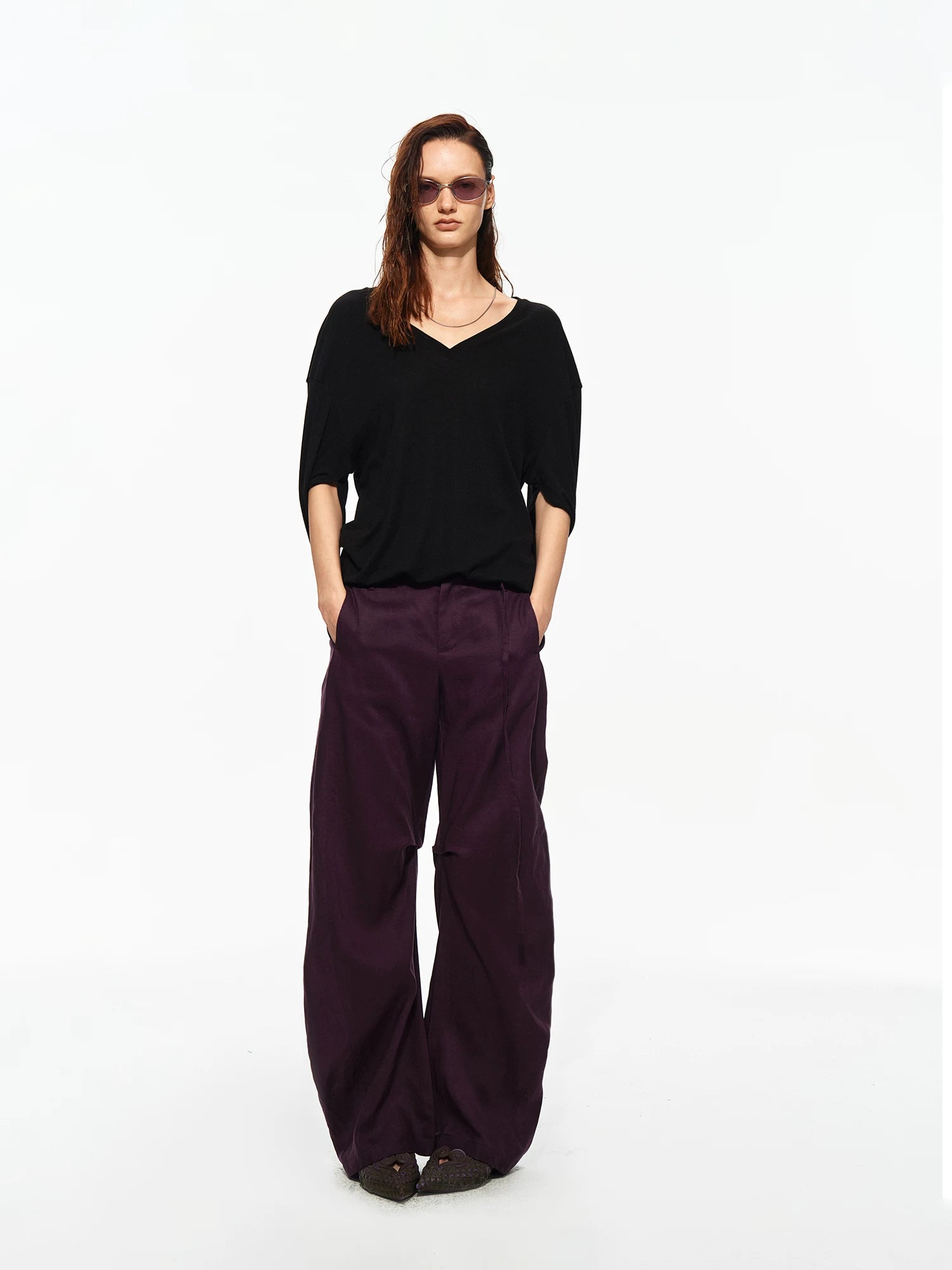 Linen Lyocell Twist Pants