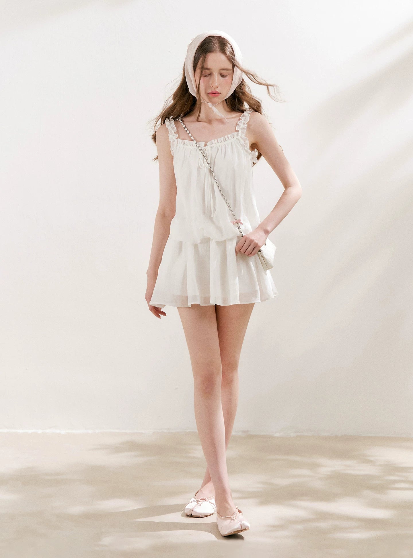 Ruffled Camisole Dress