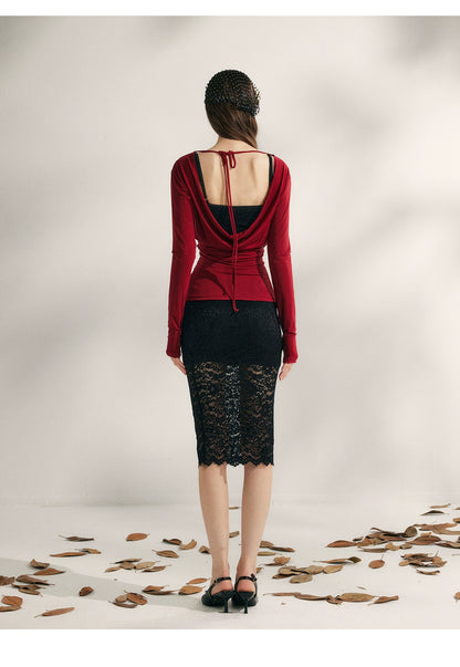 Autumn Tea Modal Knit Blouse