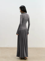 Lyocell Twist Maxi Dress