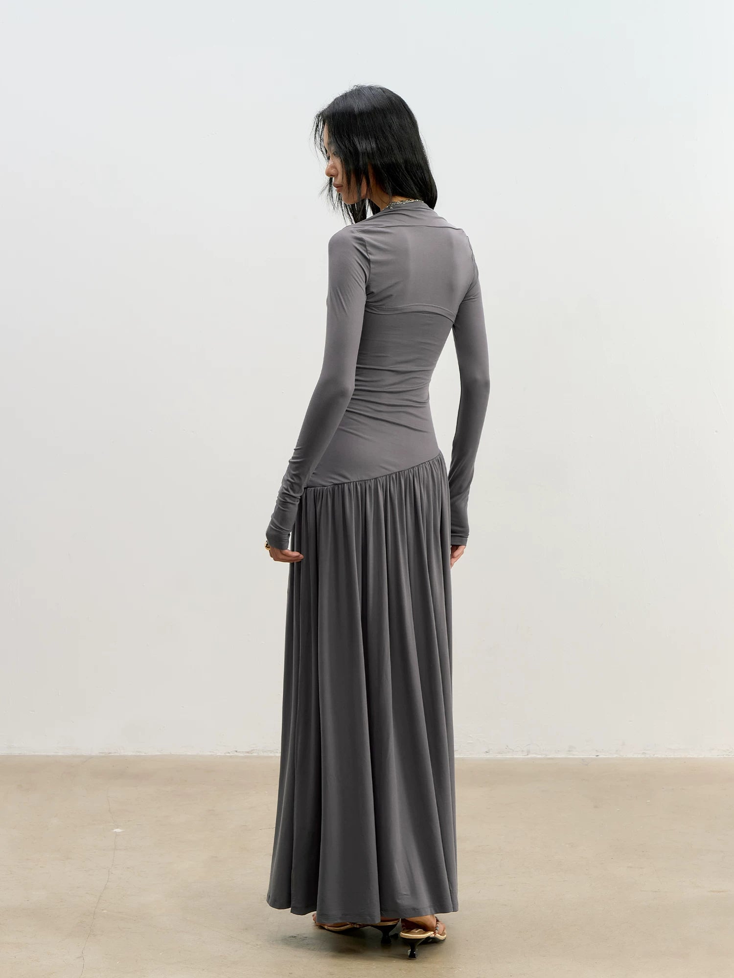 Lyocell Twist Maxi Dress