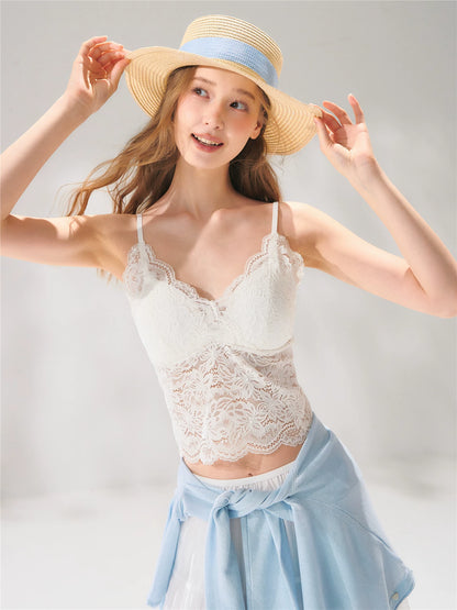 Lace V-Neck Padded Camisole