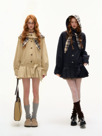 Bunny Hood Trench Coat