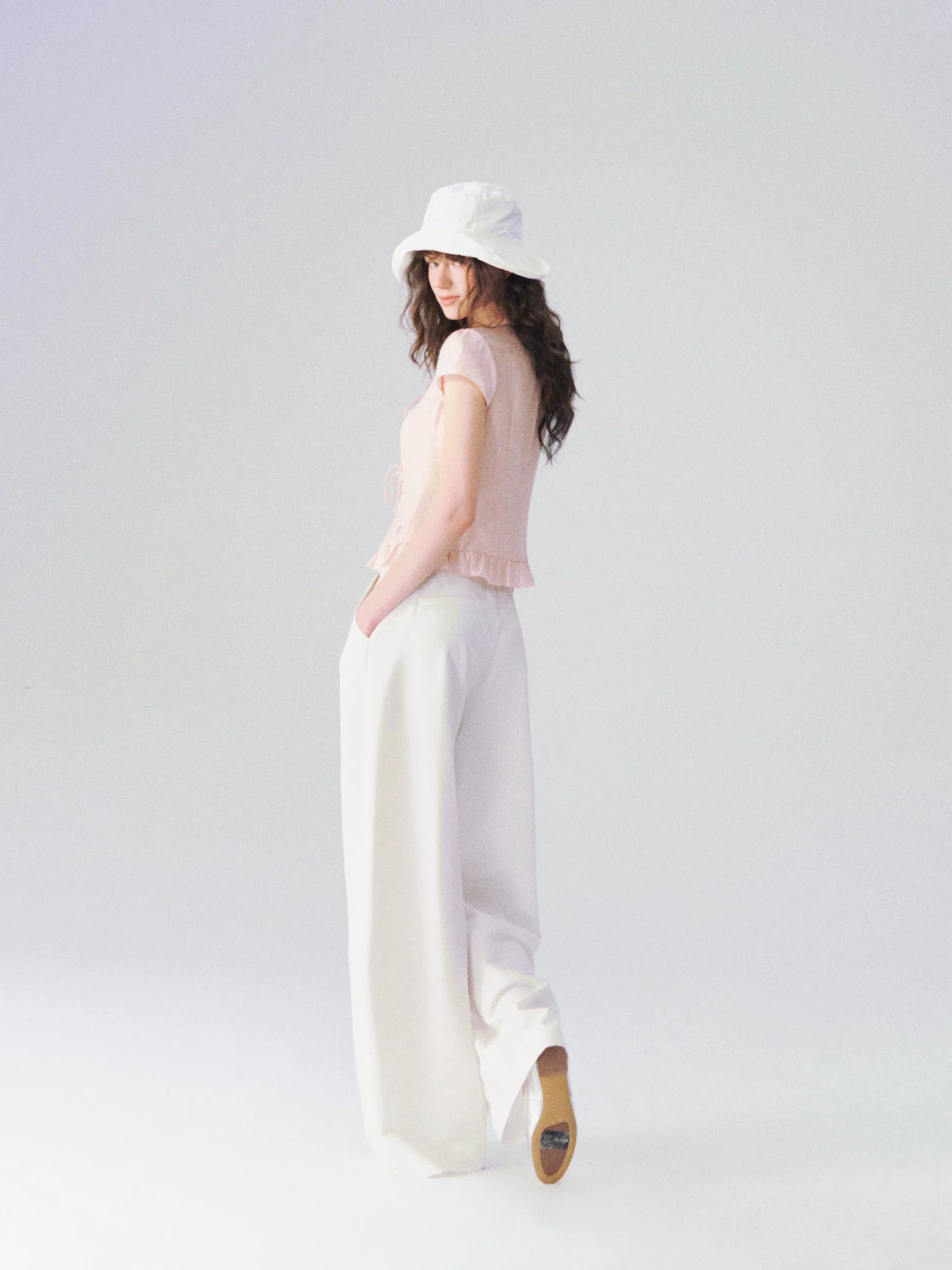 Lace Trim V Shirt