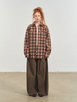 Blue & Red Fringed Plaid Shirt