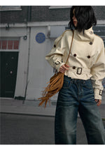 Stand Collar Trench Jacket