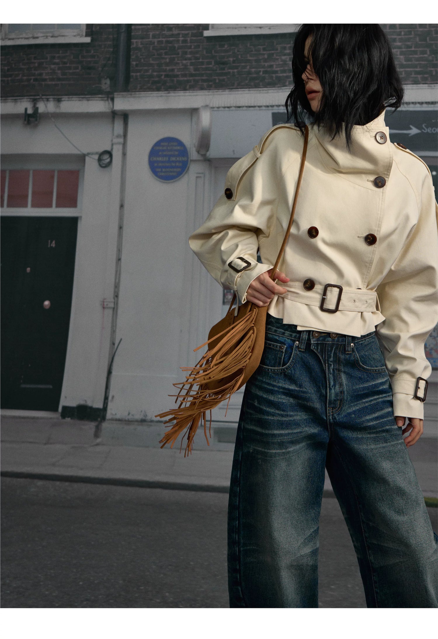 Stand Collar Trench Jacket