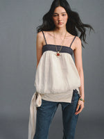 Shimmer Tweed Bubble Cami Top
