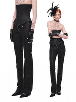 Washed Faux Leather Pants