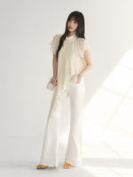 Draped Chiffon Top