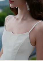 Luxury Handcrafted Beaded Satin Slip Dress Set