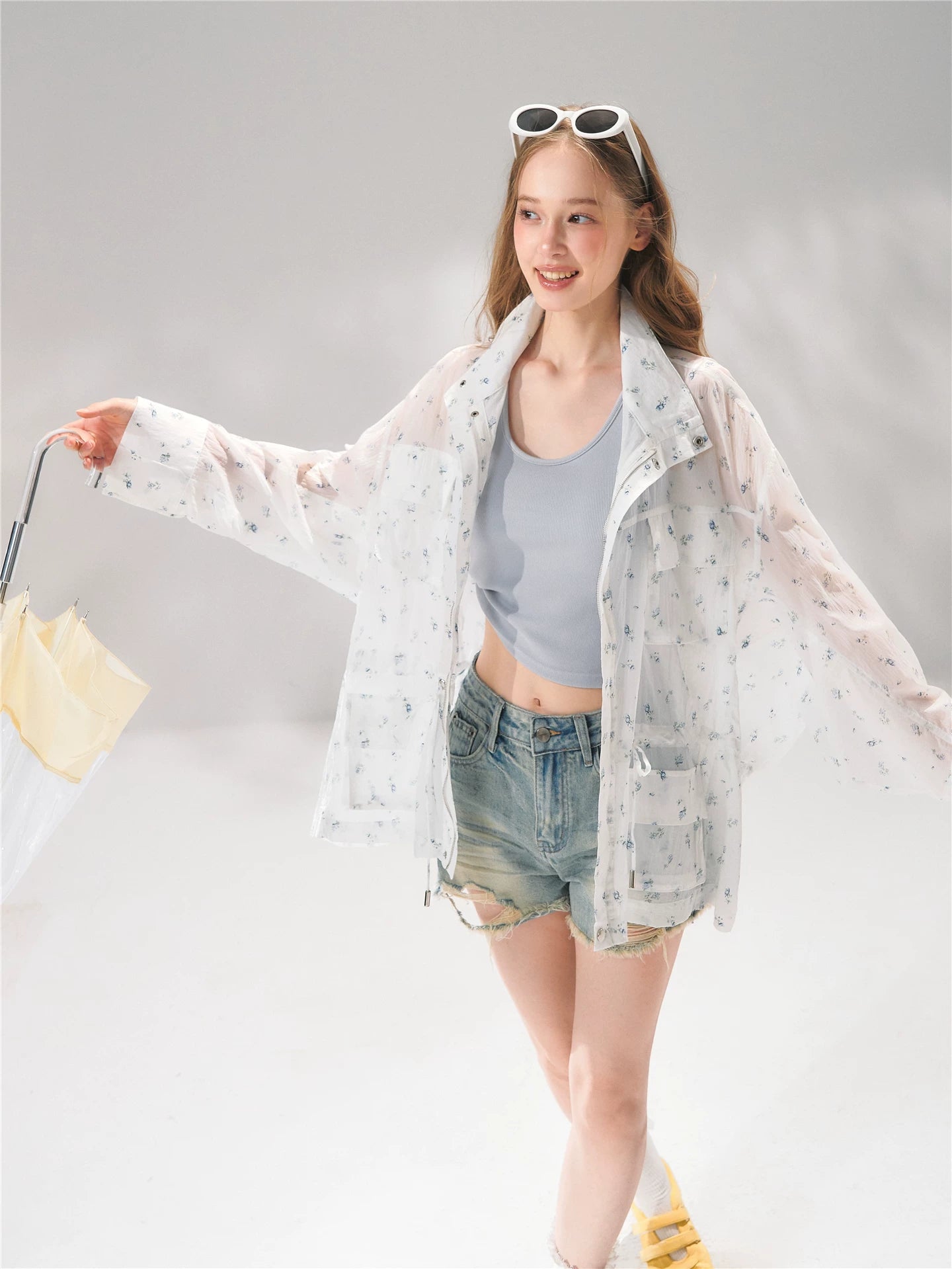 Floral Batwing Cover-up
