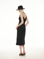 SOALON Acetate Draped Dress