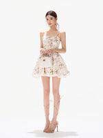 Rose Garden Embroidered Mini Dress