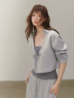Ruched V Neck Layered Top