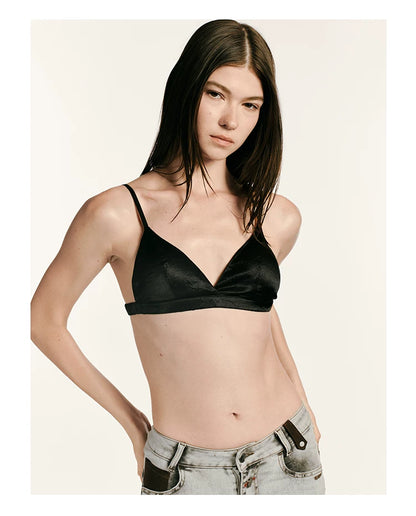 Acetate Seamless Triangle Bra Top