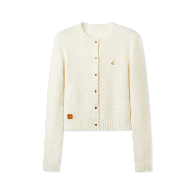 Polar Wool Loop Knit Cardigan