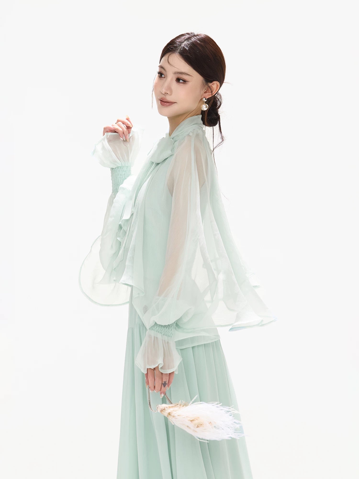 Sky Blue Bow Dress
