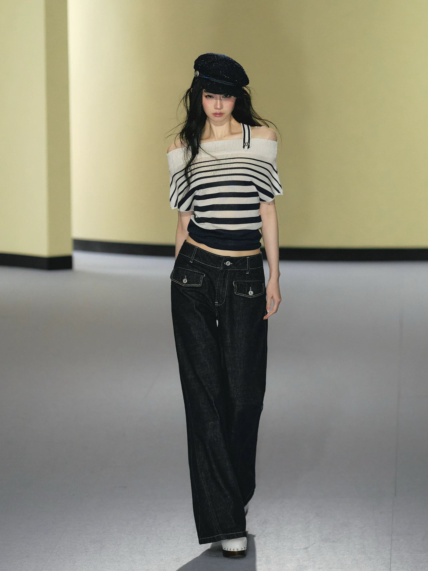 Striped Halter Tee