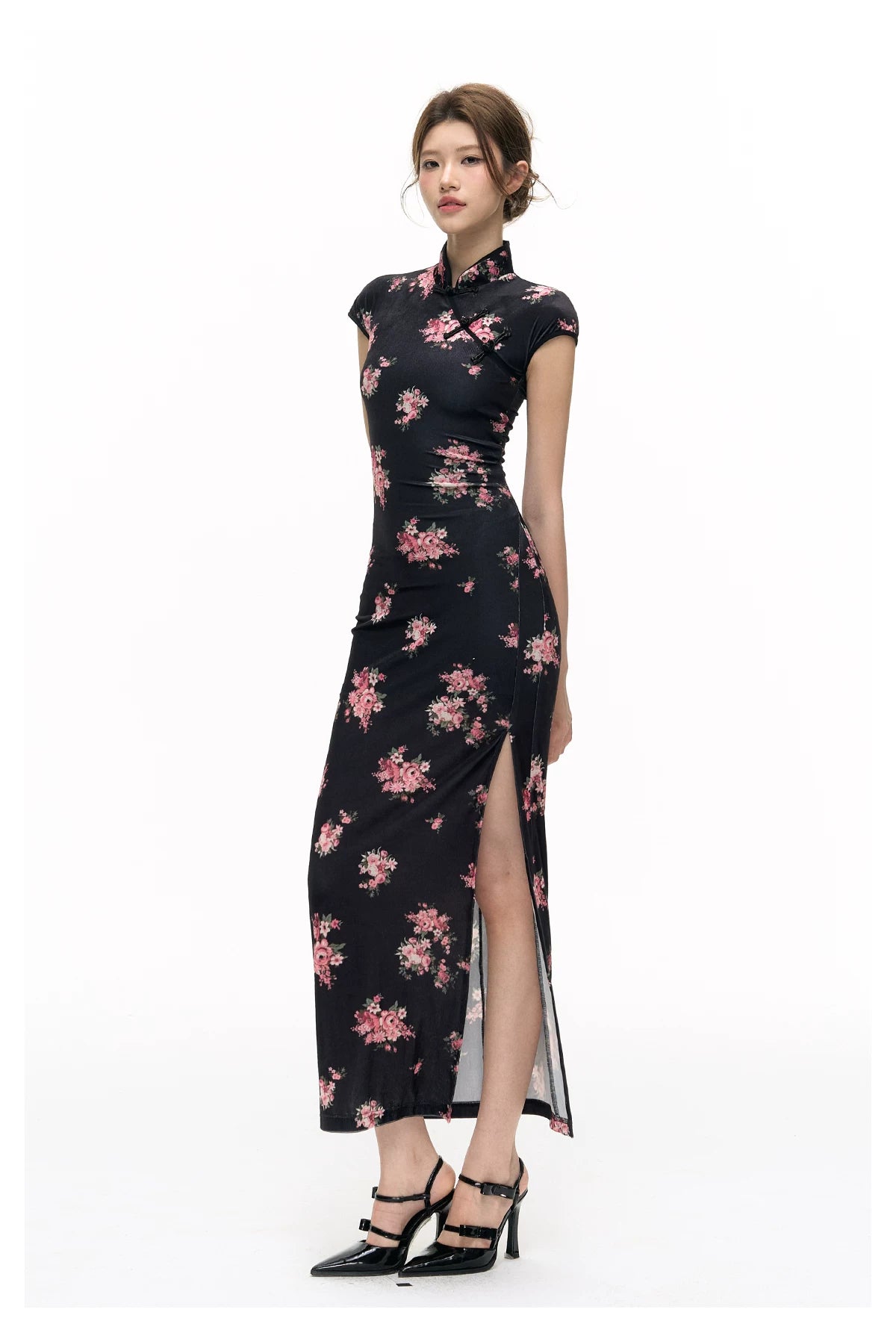 Velvet Qipao Dress