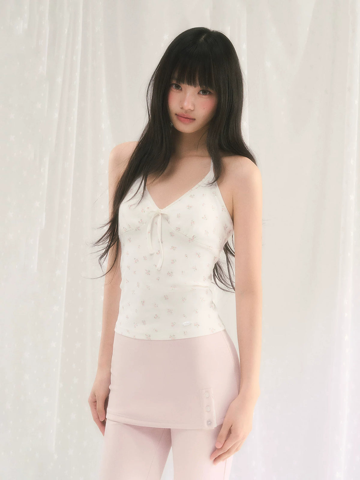 Floral Halter Camisole Top