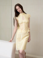 Teardrop Cutout Skirt Set