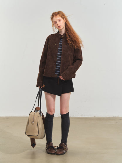 Vintage Washed Moto Jacket