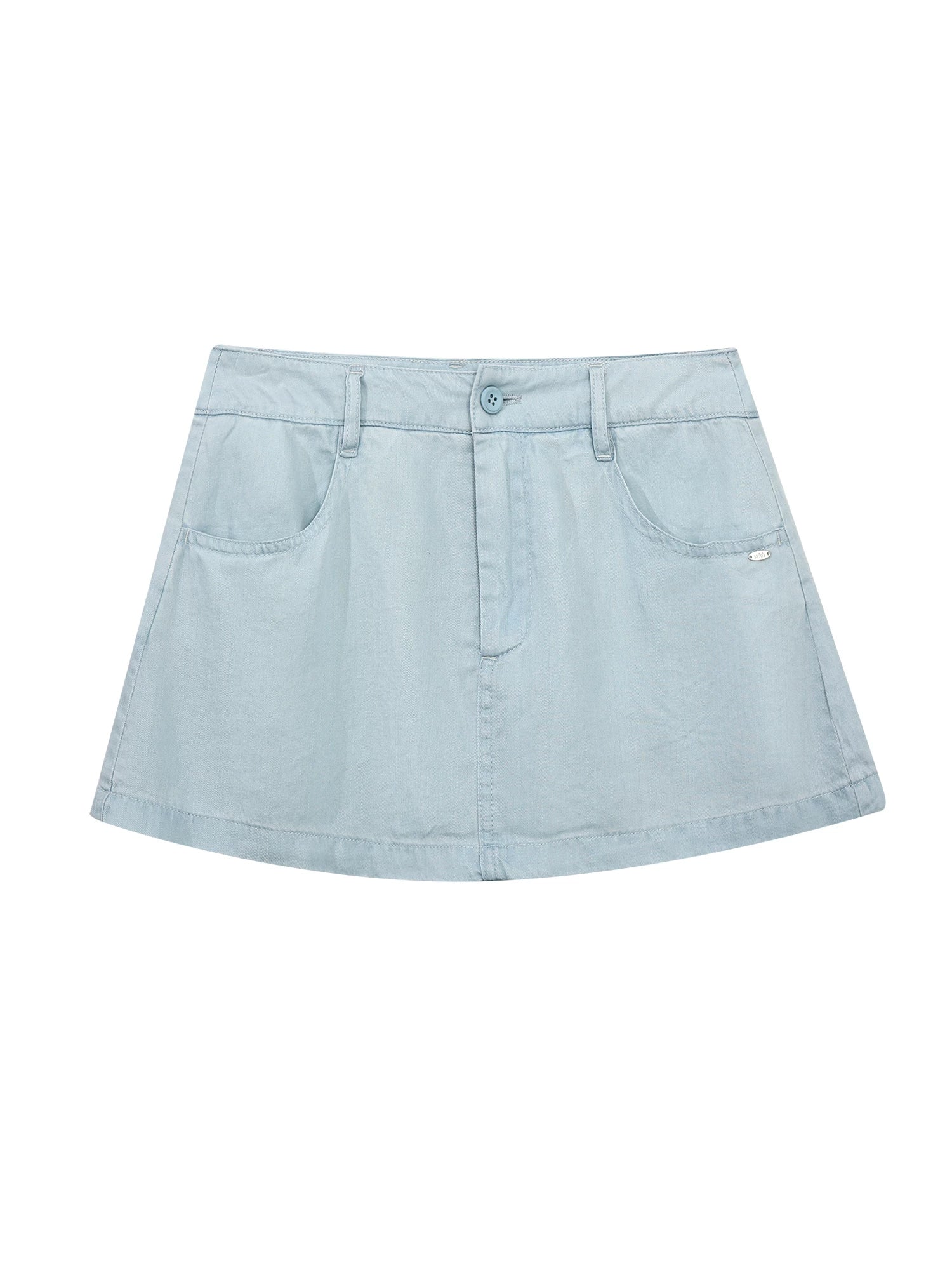 Light Blue A-Line Skirt
