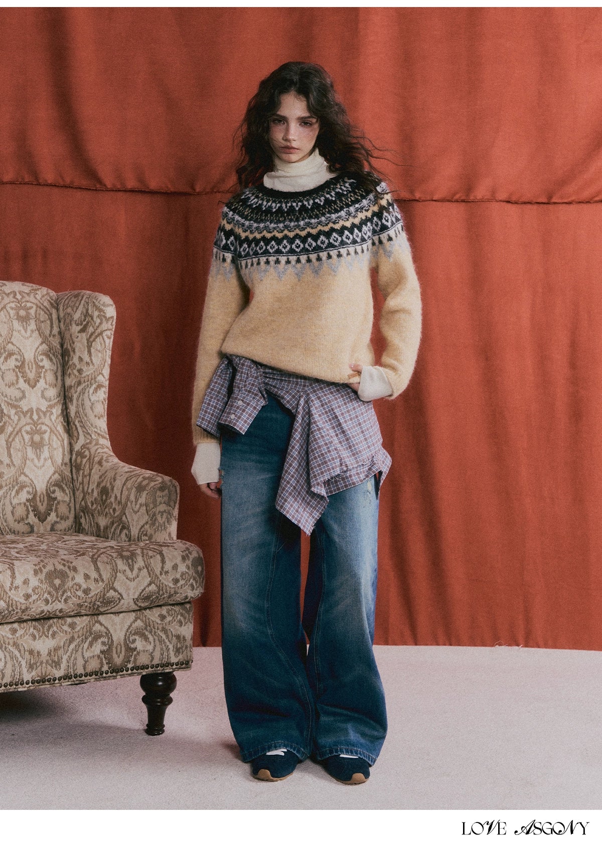Wool-Blend Fair Isle Sweater