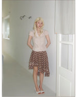Lace V-Neck Puff Sleeve Top