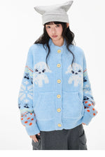 Fair Isle Sheep Knit Cardigan