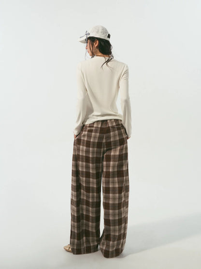 Double Waist Curved Pants