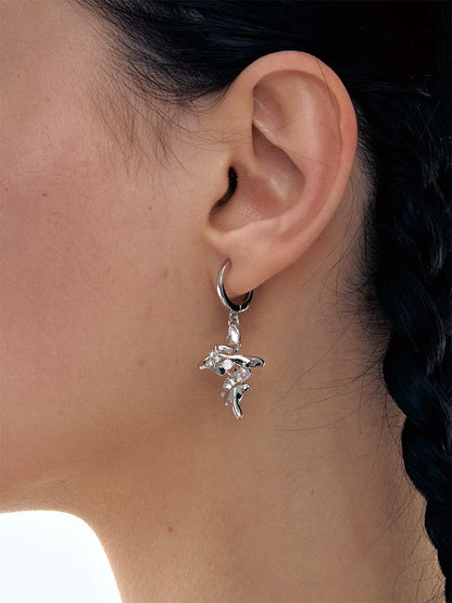 Geometric Cross Earrings