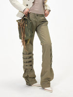 Strap Flare Pants