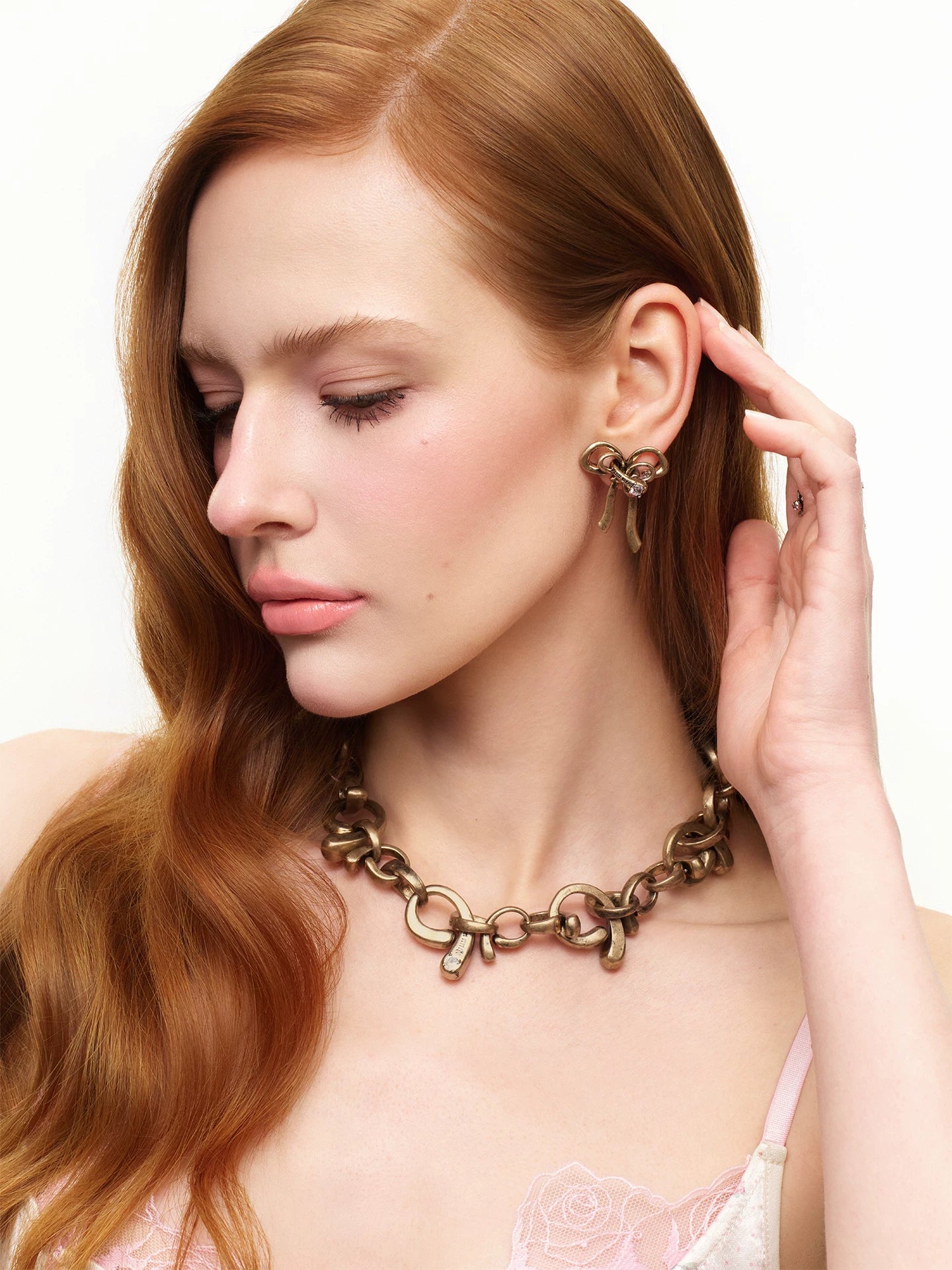 Vintage Bow Choker Necklace