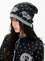 Fair Isle Sheep Jacquard Knit Beanie