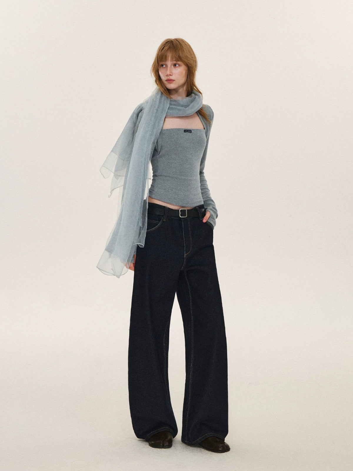 Layered Bolero Long Sleeve Top