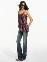 Lyocell Satin Lace Cami Top