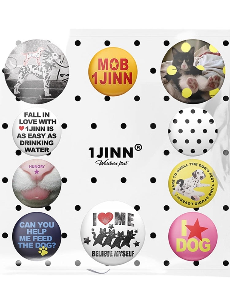 Cat & Dog Personalized Print Badge